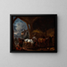 L'écurie - Philips Wouwerman — ingelijst kunstwerk aan de muur