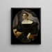 Portret van een vrouw - Pier Francesco Foschi — ingelijst kunstwerk aan de muur