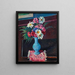 Bloemenvaas - Piero Marussig — ingelijst kunstwerk aan de muur