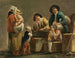 Genre scène met boeren - Pierre-Antoine Demachy — weergave van het kunstwerk