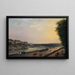La Seine à la Grenouillère gezien vanaf het terras aan de waterkant bij de Tuileries - Pierre-Antoine Demachy — ingelijst kunstwerk aan de muur