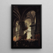 Preek van een kapucijn in de Sint-Rochuskerk - Pierre-Antoine Demachy — ingelijst kunstwerk aan de muur