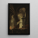 Preek van een kapucijn in de Sint-Rochuskerk - Pierre-Antoine Demachy — ingelijst kunstwerk aan de muur