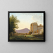 Vue van de abdij van Grottaferrata - Pierre-Athanase Chauvin — ingelijst kunstwerk aan de muur
