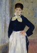 Een serveerster in restaurant Duval - Pierre-Auguste Renoir — weergave van het kunstwerk