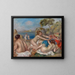 Zwemmen met een krab - Pierre-Auguste Renoir — ingelijst kunstwerk aan de muur