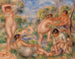 Groep zwemmers - Pierre-Auguste Renoir — weergave van het kunstwerk