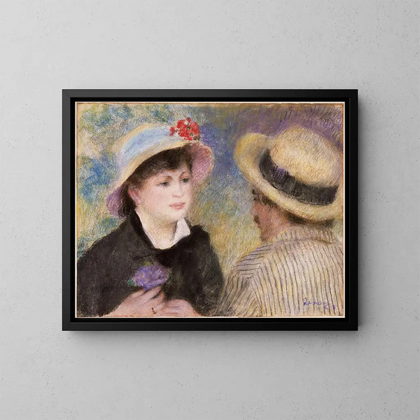 Koppel in boot - Pierre-Auguste Renoir — ingelijst kunstwerk aan de muur
