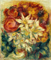 Boeket narcissen en rozen - Pierre-Auguste Renoir — weergave van het kunstwerk
