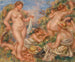 Compositie vijf baders - Pierre-Auguste Renoir — weergave van het kunstwerk