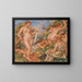 Compositie vijf baders - Pierre-Auguste Renoir — ingelijst kunstwerk aan de muur
