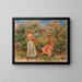 Twee vrouwen in de tuin in Cagnes - Pierre-Auguste Renoir — ingelijst kunstwerk aan de muur
