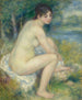 Vrouw naakt in een landschap - Pierre-Auguste Renoir — weergave van het kunstwerk