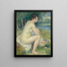 Vrouw naakt in een landschap - Pierre-Auguste Renoir — ingelijst kunstwerk aan de muur