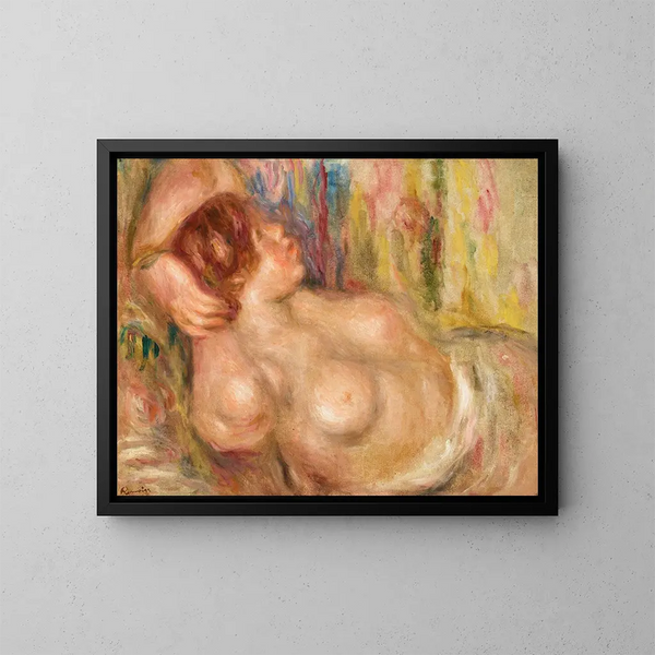 Vrouw naakt slapend - Pierre-Auguste Renoir — ingelijst kunstwerk aan de muur