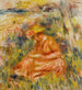 Vrouw lezend in een landschap - Pierre-Auguste Renoir — weergave van het kunstwerk