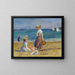 Figuren op het strand - Pierre-Auguste Renoir — ingelijst kunstwerk aan de muur