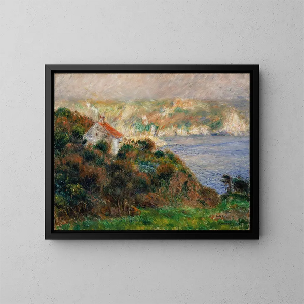Nevel op Guernsey - Pierre-Auguste Renoir — ingelijst kunstwerk aan de muur