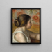 Hoofd van een jonge vrouw - Pierre-Auguste Renoir — ingelijst kunstwerk aan de muur