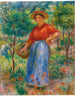 Jonge vrouw met mandje - Pierre-Auguste Renoir — weergave van het kunstwerk