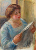 Jonge vrouw lezend - Pierre-Auguste Renoir — weergave van het kunstwerk
