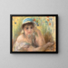 Jonge vrouw met parel - Pierre-Auguste Renoir — ingelijst kunstwerk aan de muur