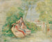 Jonge vrouwen in een tuin - Pierre-Auguste Renoir — weergave van het kunstwerk