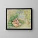 Jonge vrouwen in een tuin - Pierre-Auguste Renoir — ingelijst kunstwerk aan de muur
