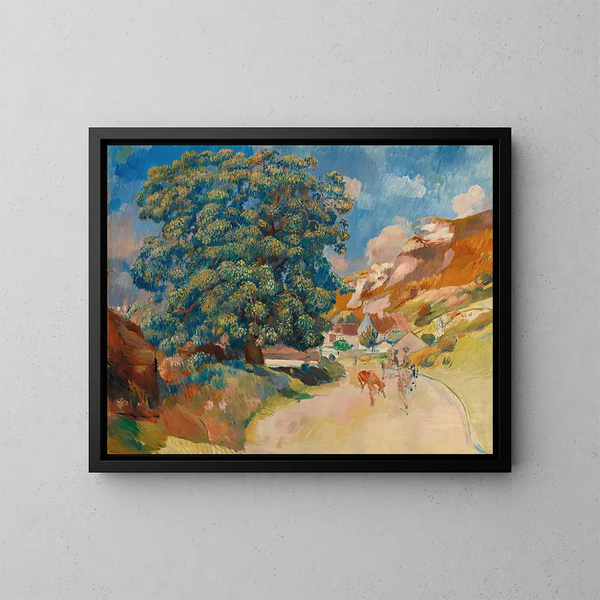 Le Grand Arbre au Bord de la Route - Pierre-Auguste Renoir — ingelijst kunstwerk aan de muur