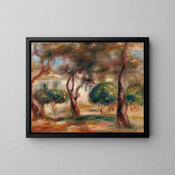Le Jardin des Collettes - Pierre-Auguste Renoir — ingelijst kunstwerk aan de muur
