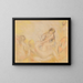 De baders met krab I - Pierre-Auguste Renoir — ingelijst kunstwerk aan de muur
