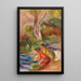 Les Laveuses - Pierre-Auguste Renoir — framed artwork on a wall