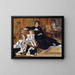 Madame Georges Charpentier, Marguerite-Louise Lemonnier en haar kinderen Georgette-Berthe en Paul-Émile-Charles - Pierre-Auguste Renoir — ingelijst kunstwerk aan de muur