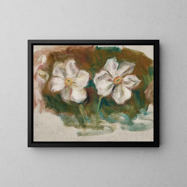 Narcissen, fragment van de fries van het tweede kader van Madame de Gala - Pierre-Auguste Renoir — ingelijst kunstwerk aan de muur