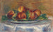 Pêches sur une Assiette - Pierre-Auguste Renoir — weergave van het kunstwerk