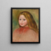 Portret van jonge vrouw - Pierre-Auguste Renoir — ingelijst kunstwerk aan de muur