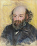 portret van Cézanne - Pierre-Auguste Renoir — weergave van het kunstwerk