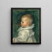 Portret van Claude Renoir - Pierre-Auguste Renoir — ingelijst kunstwerk aan de muur