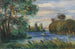 Landschap met rivier - Pierre-Auguste Renoir — weergave van het kunstwerk