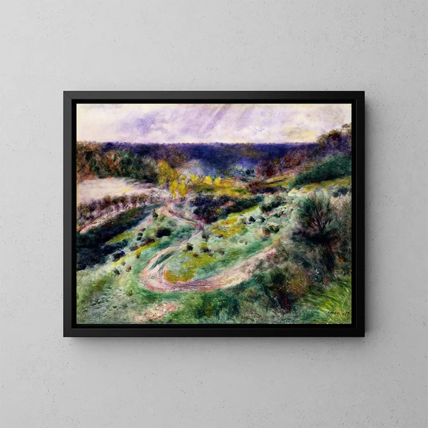 Route à Wargemont - Pierre-Auguste Renoir — ingelijst kunstwerk aan de muur