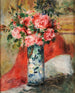 Rozen en pioenen in een vaas - Pierre-Auguste Renoir — weergave van het kunstwerk