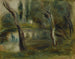 Wilg aan de rand van een plas - Pierre-Auguste Renoir — weergave van het kunstwerk