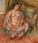 Zittende Odalisque Odalisque zittend - Pierre-Auguste Renoir — weergave van het kunstwerk