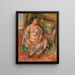 Zittende Odalisque Odalisque zittend - Pierre-Auguste Renoir — ingelijst kunstwerk aan de muur