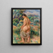 Staand schilderij van badende vrouw - Pierre-Auguste Renoir — ingelijst kunstwerk aan de muur