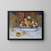 Natuurlijke dood met perziken - Pierre-Auguste Renoir — ingelijst kunstwerk aan de muur