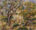 La Ferme aux Collettes à Cagnes - Pierre-Auguste Renoir — weergave van het kunstwerk