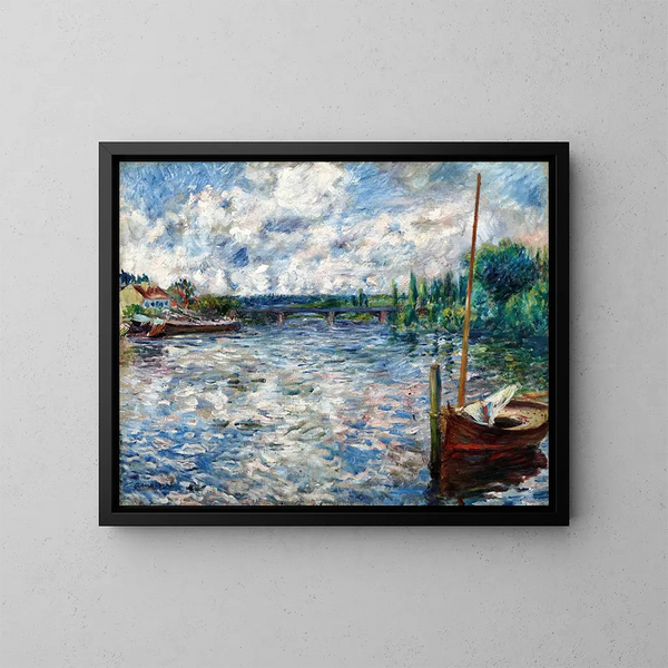 De Seine bij Chatou - Pierre-Auguste Renoir — ingelijst kunstwerk aan de muur