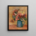 Bloemenvaas Vase de fleurs - Pierre-Auguste Renoir — ingelijst kunstwerk aan de muur