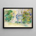 Uitzicht op een park - Pierre-Auguste Renoir — ingelijst kunstwerk aan de muur